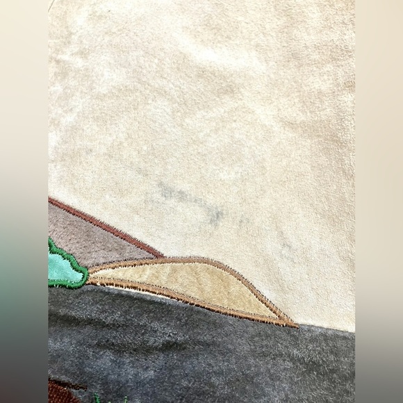 The Quacker Factory Suede Leather Jacket Embroidered Safari Size XS African - Picture 13 of 13